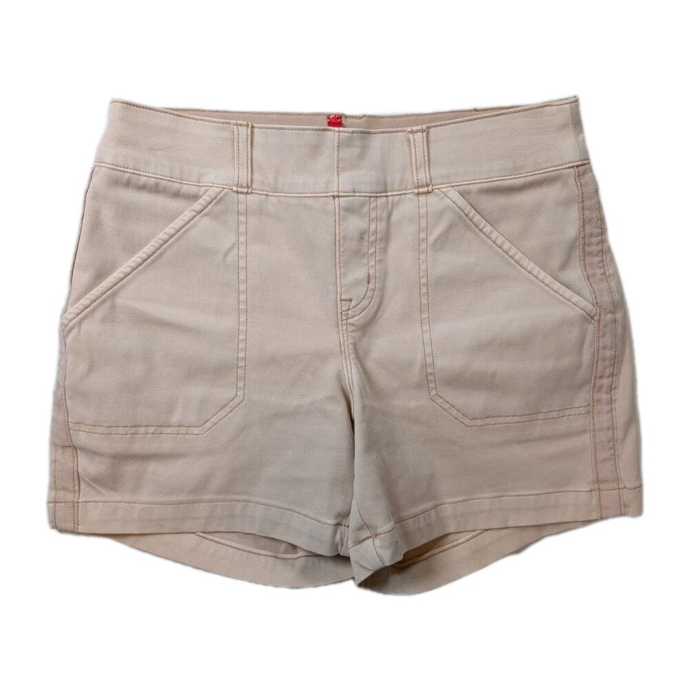 Spanx Shaping Shorts Womens XS Pale Pink High Rise Tummy Control Stretch Casual